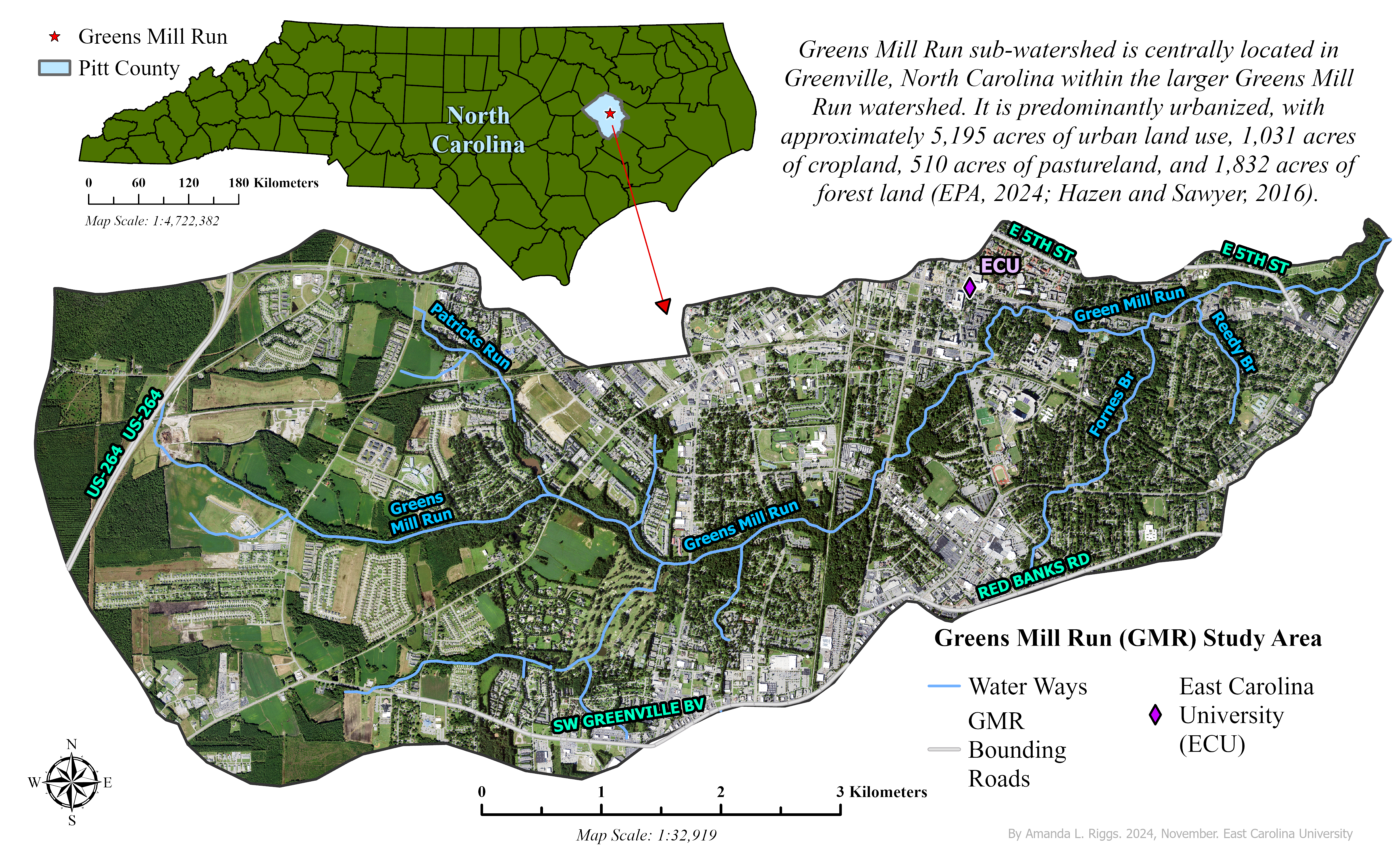 Main study area layout