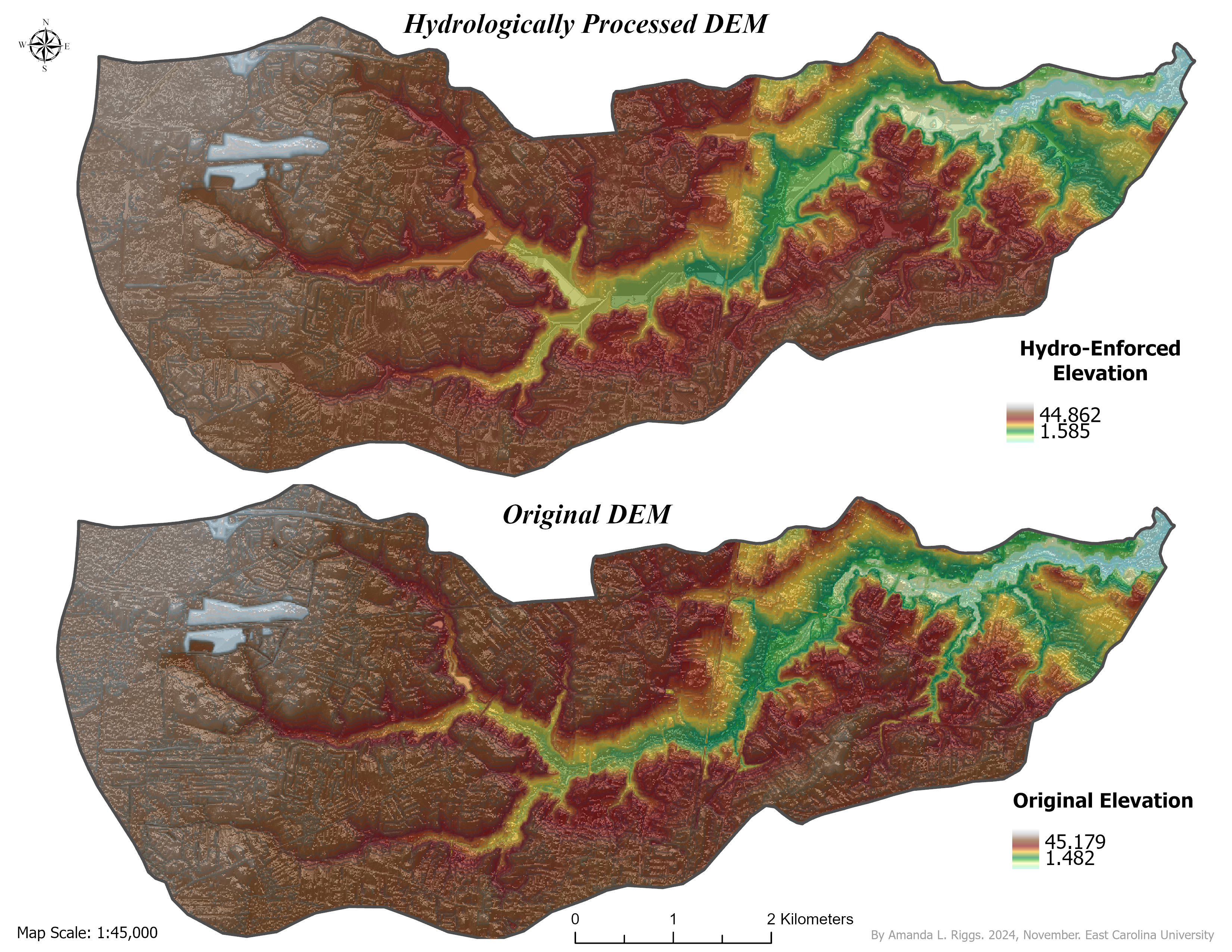 Final hydrology processing output