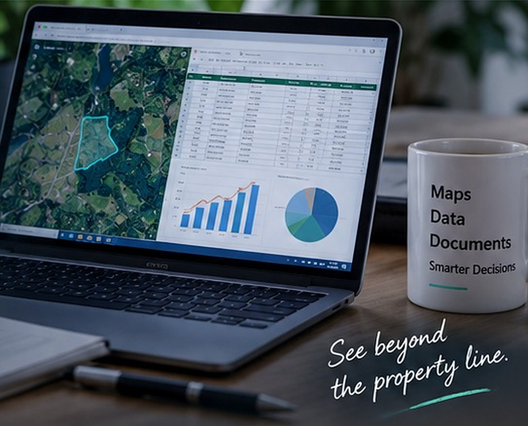 Aerial mapping and site analysis visual